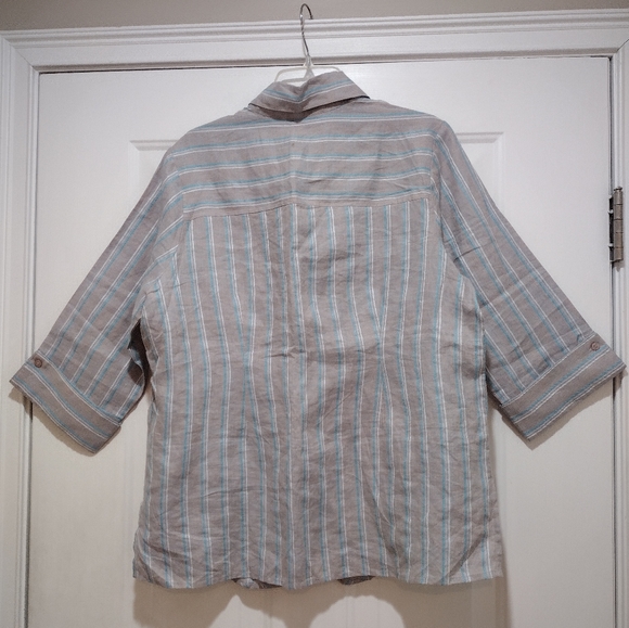 Revolution NWT Linen Button Blouse Size 2 X - Picture 5 of 10